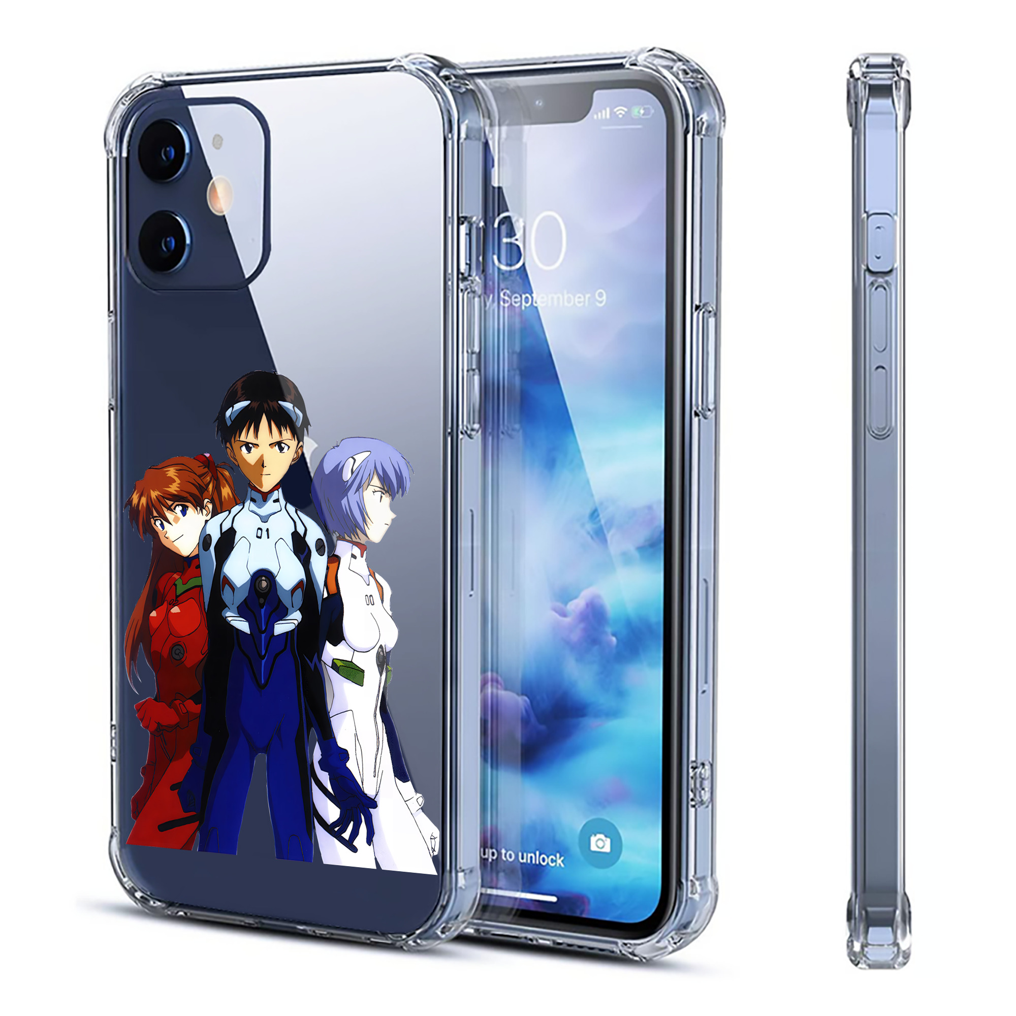 （画像用） EVA 新世紀エヴァンゲリオン 【iPhone 12シリーズ対応】透明スマホケース（クリアソフトケース）
